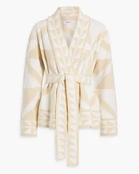 Derek Lam Elowen jacquard-knit cotton-blend cardigan - White White