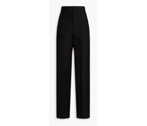 Cotton wide-leg pants - Black