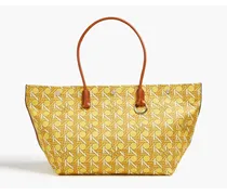 Printed twill tote - Yellow