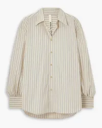 Petar Petrov Striped cotton shirt - Neutral Neutral