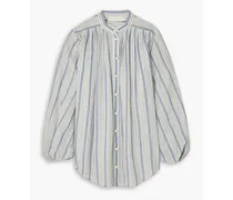 Chintz striped cotton-voile shirt - Blue