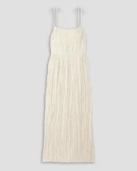 Ulla Johnson Orla plissé-satin midi dress - White White