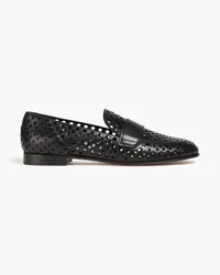 Gianvito Rossi Thierry perforated leather loafers - Black Black