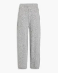 Theory Wool and cashmere-blend wide-leg pants - Gray Gray