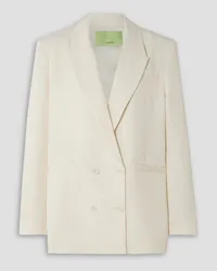 GAUGE81 Vidal double-breasted grain de poudre blazer - White White