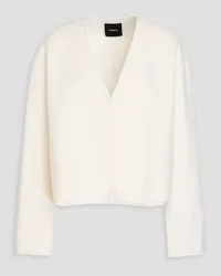 Theory Brushed wool and cashmere-blend felt jacket - White White