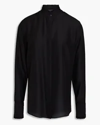 Rag & Bone Jordan silk-blend crepe de chine shirt - Black Black