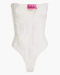 GAUGE81 Morales strapless ribbed-knit bodysuit - White White