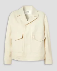 AMI Paris Wool-gabardine jacket - White White