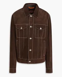 TOD'S Suede jacket - Brown Brown