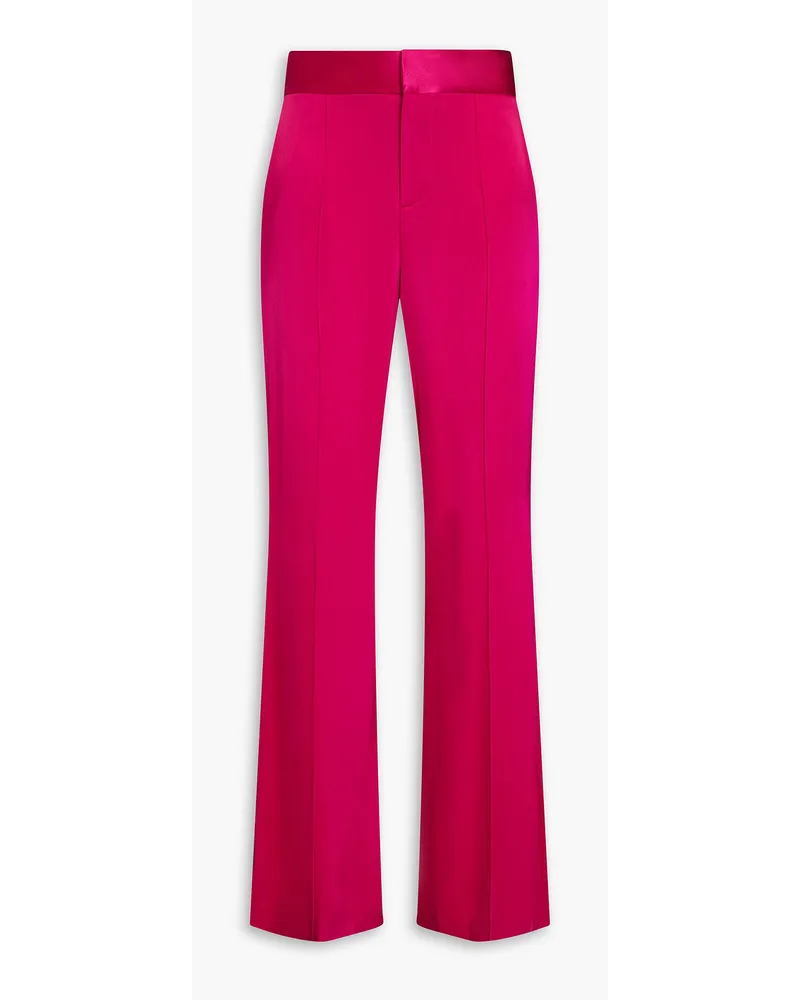 Alice + Olivia Alice Olivia - Dylan crepe-satin flared pants - Pink Pink