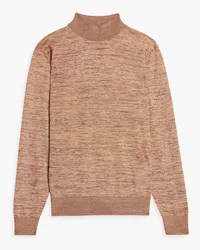 Dolce & Gabbana Space-dyed knitted turtleneck sweater - Neutral Neutral