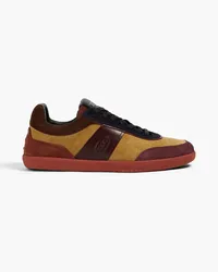 TOD'S Color-block suede sneakers - Brown Brown