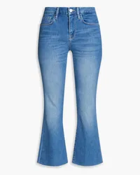 Frame Denim Le Crop Mini Boot cropped mid-rise bootcut jeans - Blue Blue