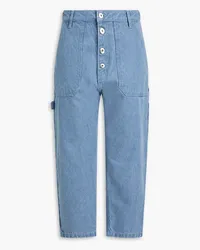 Marques ' Almeida Cropped high-rise tapered jeans - Blue Blue