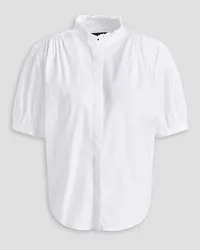 Rag & Bone Jordan pleated cotton-poplin shirt - White White