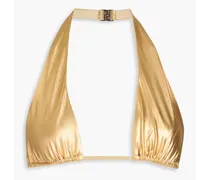 The Nani metallic triangle bikini top - Metallic