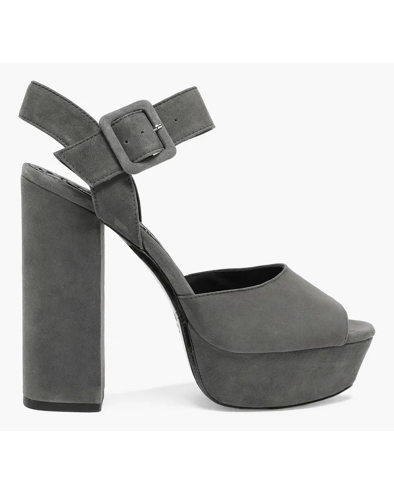 Alice + Olivia Alice Olivia - Lily suede platform sandals - Gray Gray