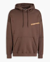 Jacquemus Gasta cotton-fleece hoodie - Brown Brown