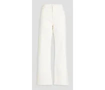 Zoie high-rise straight-leg jeans - White