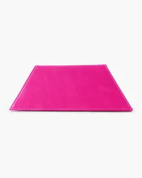 Amina Muaddi Superamini Yigit satin clutch - Pink Pink