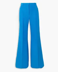 Victoria Beckham Alina twill flared pants - Blue Blue