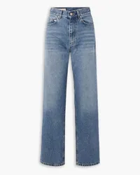 Molly Goddard Lily high-rise wide-leg jeans - Blue Blue