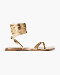 Gianvito Rossi Metallic leather sandals - Metallic Metallic