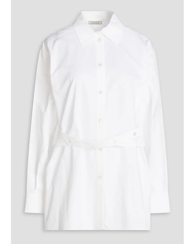Nina Ricci Cotton-poplin shirt - White White