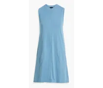 Cotton-jersey mini dress - Blue
