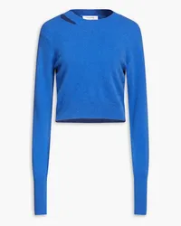 Frame Denim Cutout cashmere-blend sweater - Blue Blue