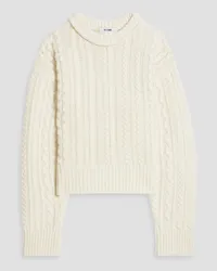 RE/DONE Cable-knit wool sweater - White White