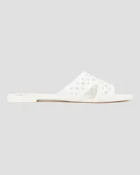 Tory Burch Braided leather sandals - White White