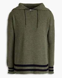 Maison Margiela Striped ribbed wool sweater - Green Green