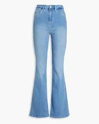 Frame Denim Faded high-rise flared jeans - Blue Blue