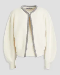 Alexander Wang Embellished wool-blend cardigan - White White