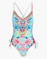 Camilla Go Stag embellished printed swimsuit - Multicolor Multicolor