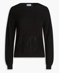 RED Valentino Ribbed wool sweater - Black Black