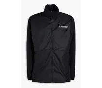 Terrex shell-paneled fleece jacket - Black