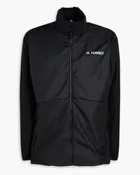 adidas Terrex shell-paneled fleece jacket - Black Black