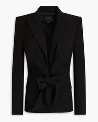 Zuhair Murad Twisted crepe blazer - Black Black