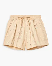 ATM Painted cotton-poplin shorts - Neutral Neutral