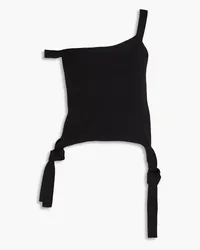 J.W.Anderson Lace-up knitted top - Black Black