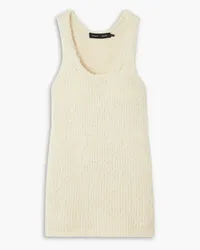 Proenza Schouler Frayed cotton-blend tank - White White