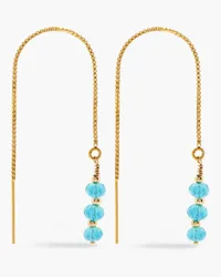 Zimmermann Gold-tone bead earrings - Blue Blue