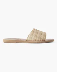 Ancient Greek Sandals Taygete raffia slides - Neutral Neutral