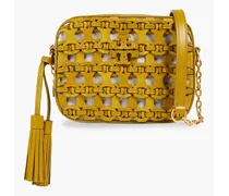 McGraw leather and suede shoulder bag - Yellow
