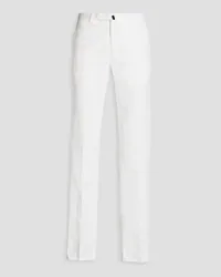 Slowear Incotex slim-fit linen and cotton-blend chinos - White White