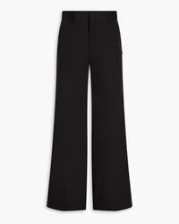 Frame Denim Le Palazzo stretch-cotton drill flared pants - Black Black