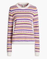 Autumn Cashmere Jacquard-knit cashmere sweater - Purple Purple